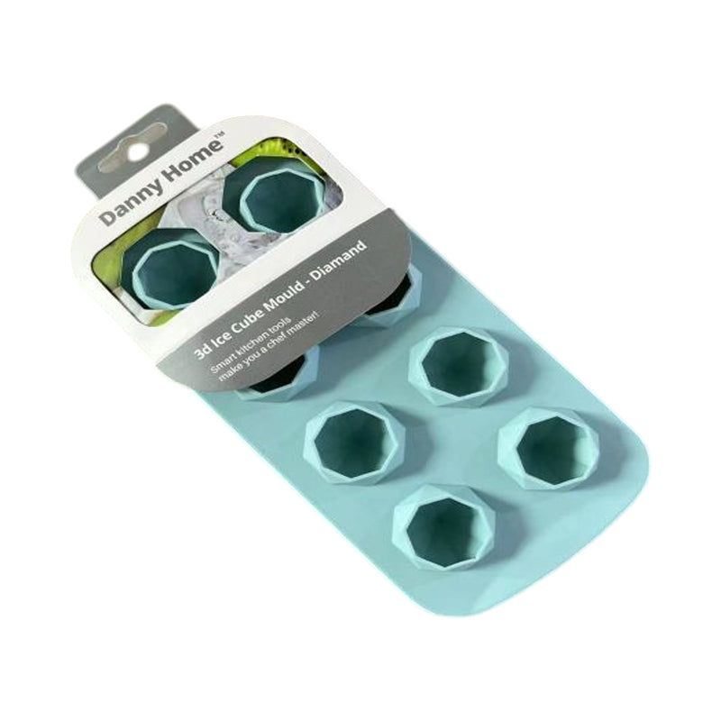 Danny Home Silicone Ice Cube Maker Round Design 22X11Cm-Blue