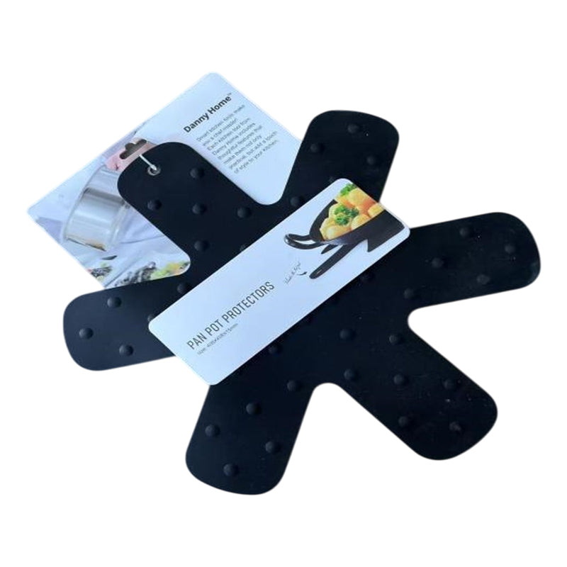 Danny Home Silicone PanPot Protector 40.8X40.8X1.5Cm-Black