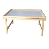 Danny Home Foldable Wooden Bed Serving Tray 50X33X21Cm-Wooden