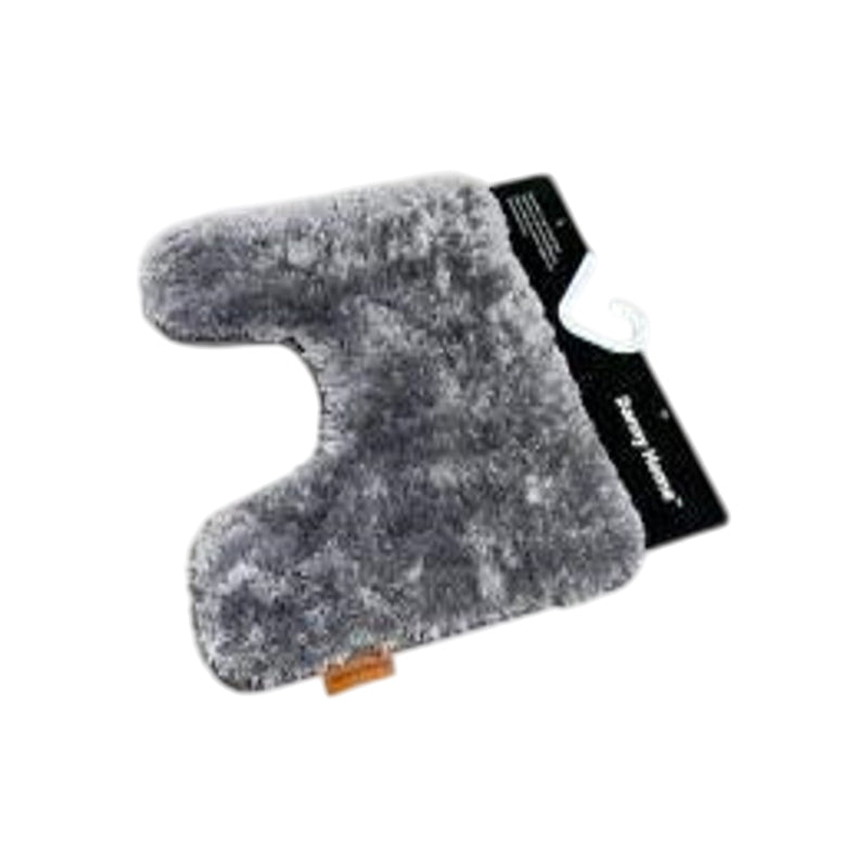 Danny Home Polyester U Shaped Toilet Mat  40X50Cm-Grey