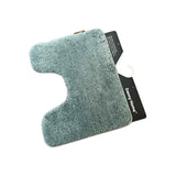 Danny Home Polyester U Shaped Toilet Mat 40X50Cm-Mat Blue