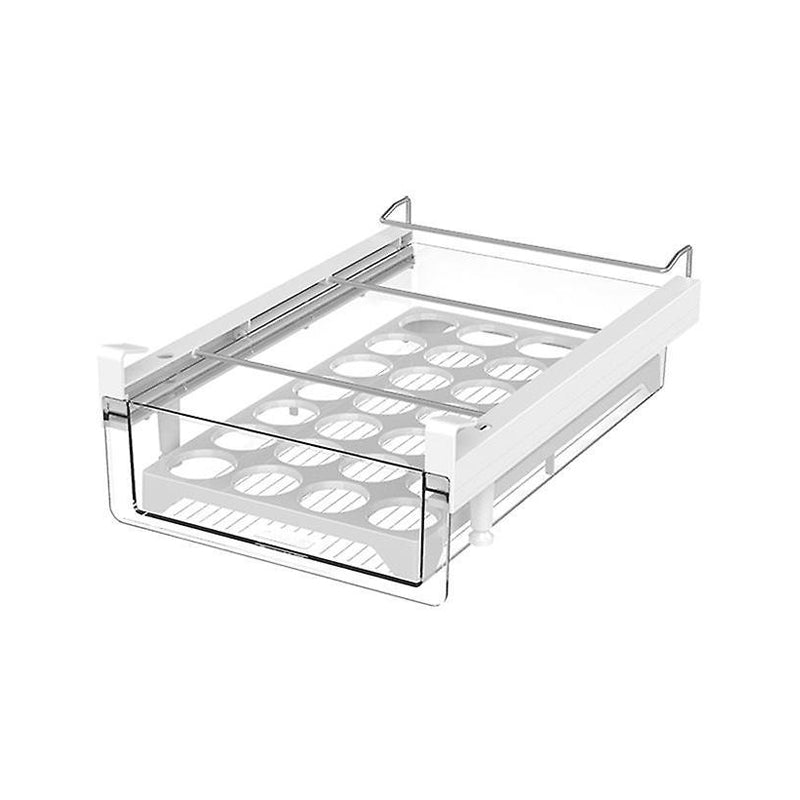Plastic Egg Holder Tray For Fridgedrawer-36X24X11Cm-(28 Eggs)-Clear
