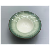 Danny Home Porcelain Round Soup Plate-24Cm-Green