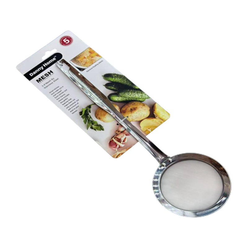 Danny Home Steel Multifunction Fine Mesh Strainer -12Cm-Silver