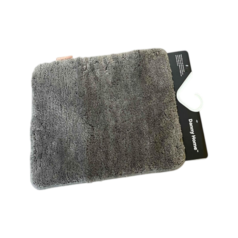 Danny Home Bathroom Shaggy Door Mat 50X80Cm-Black