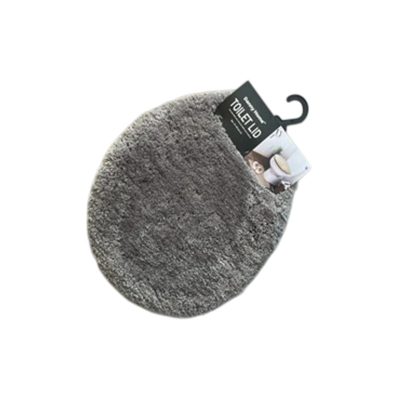 Danny Home Toilet Shaggy Lid Cover 47X50Cm-Black