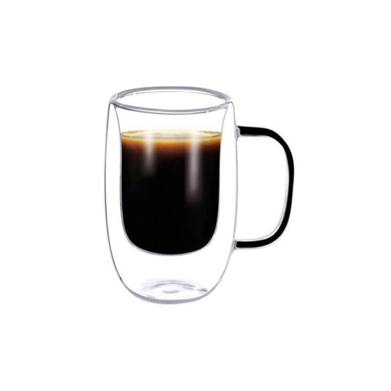 Danny Home Double-Walled Cup 80Ml 2Pcs/Box Unit:Box With Handle 5.3*7Cm-Clear