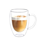 Danny Home Double-Walled Cup 200Ml 2Pcs/Box Unit:Box With Handle 8.5*8.5Cm-Clear
