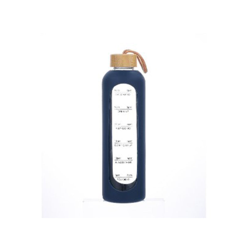 Danny Home Glass Drinks Bottle 1Pcs/Color Box Unit:Pcs 1000Ml 7.8*28Cm-Blue
