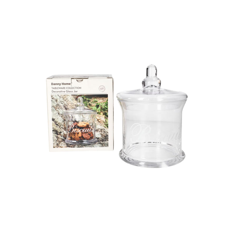 Danny Home Storage Jar 1 Color Box 13.6 × 19.1 × 13.9-Clear