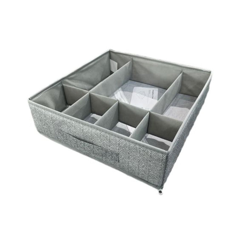 Storage Box 32*32*10Cm Plain Non-Woven Fabric&Pp-Grey