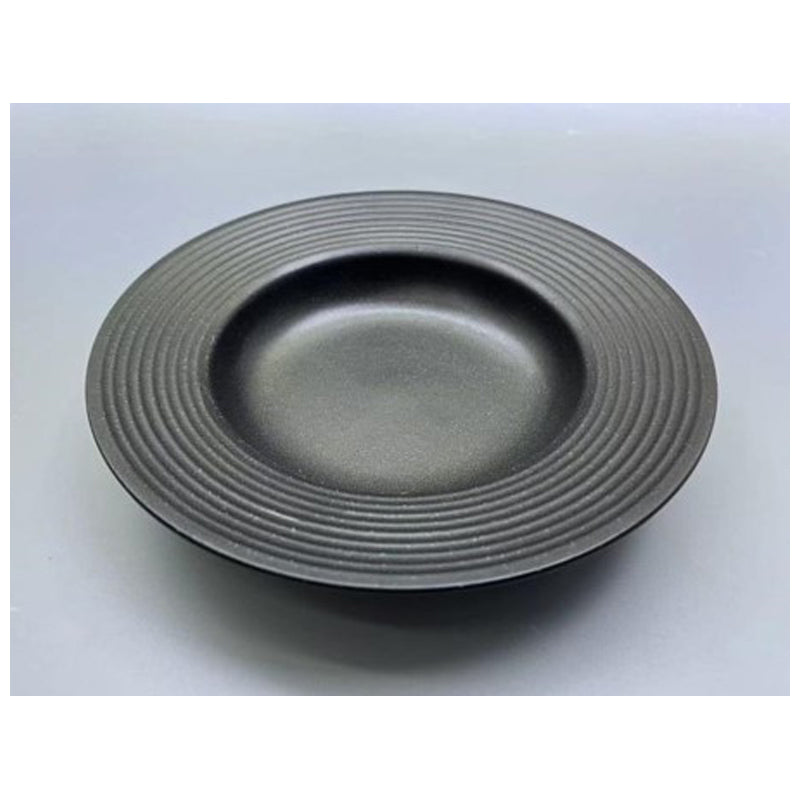 Deep Plate 8'' 6Pcs/Inner Box Unit:Pcs Porcelain 20*4Cm 435G-Black