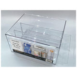 Danny Home The Everything Organizer 1Pcs/Color Card X-Large Pet 30.5X26.8X15.1Cm 11'' Pantry Bin With Dividers-Clear