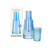 Danny Home Glass Water Carafe With Glass Cup – 1000 Ml-Blue