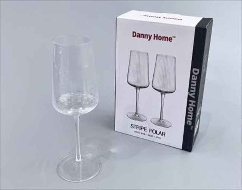 Danny Home 2-Piece Flute Glass Set – 390 Ml-Clear