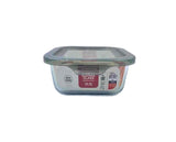 Lock And Lock Borosilicate Square Food Container With Lid 500Ml-Clear