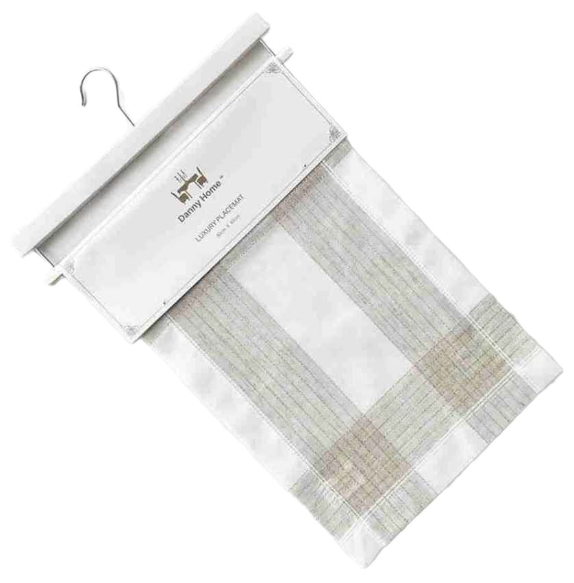 Danny Home 2-Piece Polyester Dining Napkin Set- -30X45Cm-White