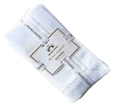 Danny Home 4 Piece Polyester Dining Napkin Set-45X45Cm-White