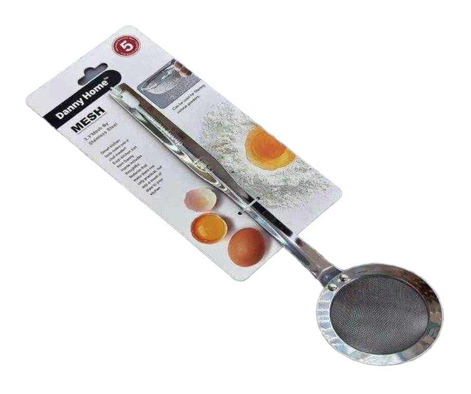 Danny Home Stainless Steel Multifunction Fine Mesh Strainer – 8.5 Cm-Silver