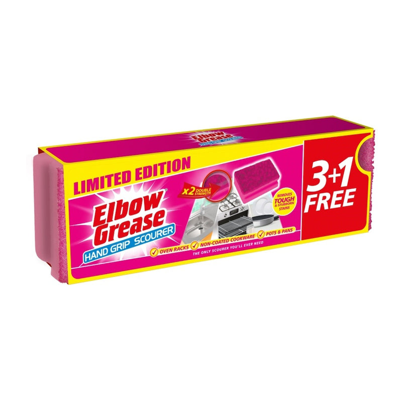 Elbow Grease Scourers Hand Grip Pink