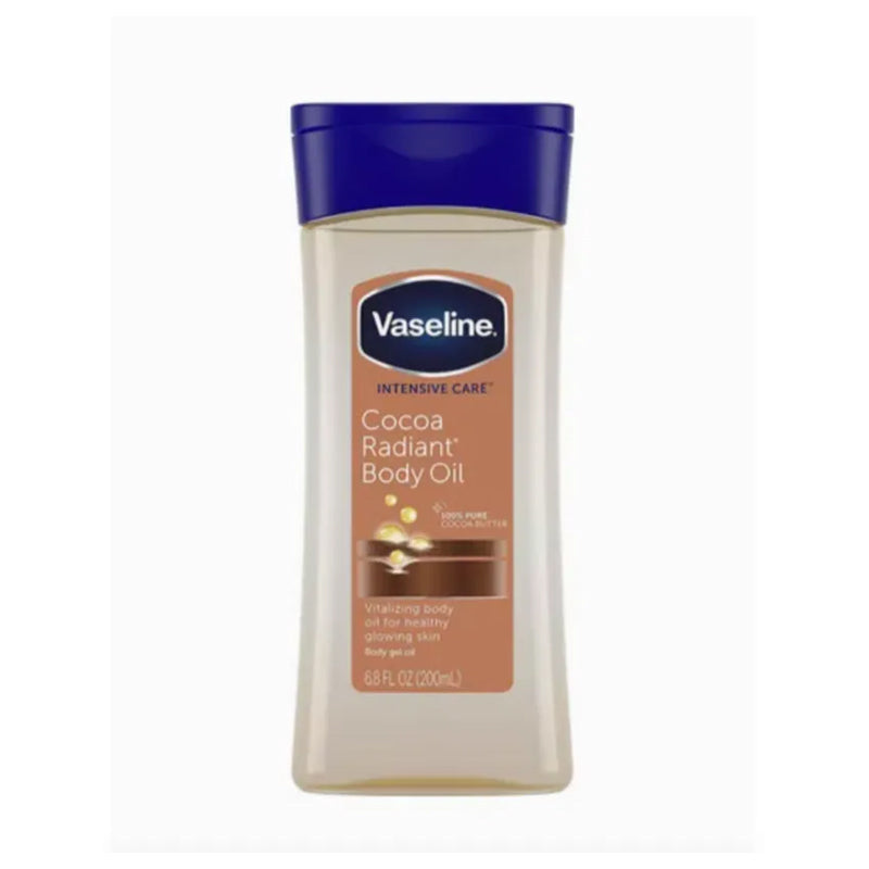 Vaseline Intensive Care Cocoa Radiant 100% Pure Cocoa Butter Body Oil 200 Ml