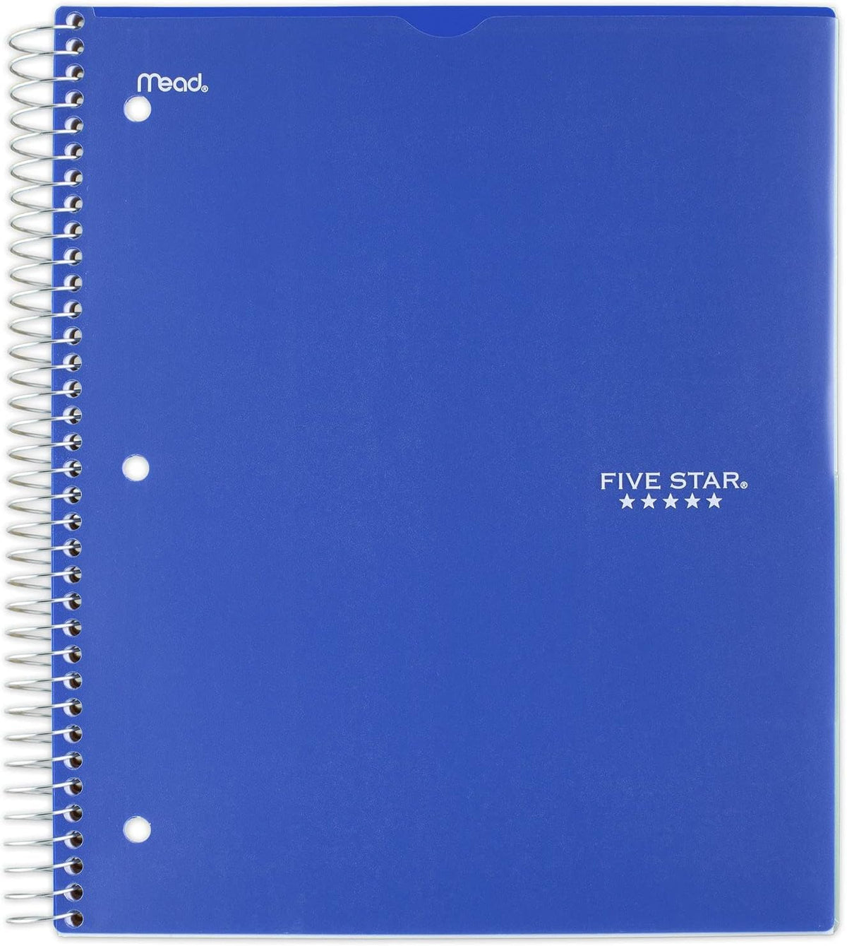 Five Star Five Star 5-Subject Customizable Spiral Notebook Blue