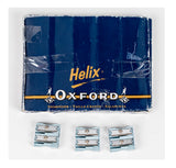 Helix Oxford Metal Wedge Pencil Sharpeners.-Blue