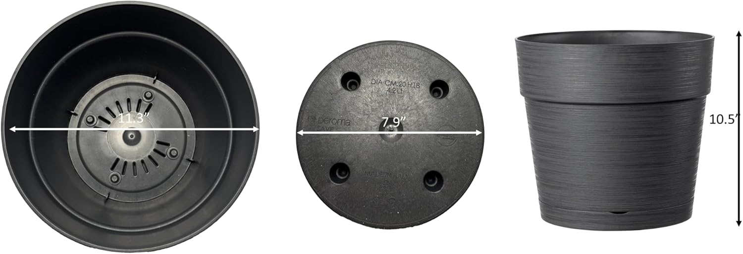 15" Save R Recycled Plastic Vase - Black