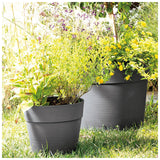 15" Save R Recycled Plastic Vase - Black