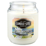 Candle Lite Candle Edes 18Oz Saltwater Lotus - White