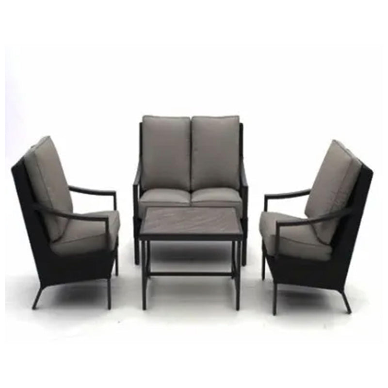 4Pc Fs Willmet Woven Wicker Chat Set - Multicolor