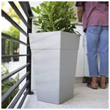 Bloem Tall Finley Square Planter, 25 Inch-Grey