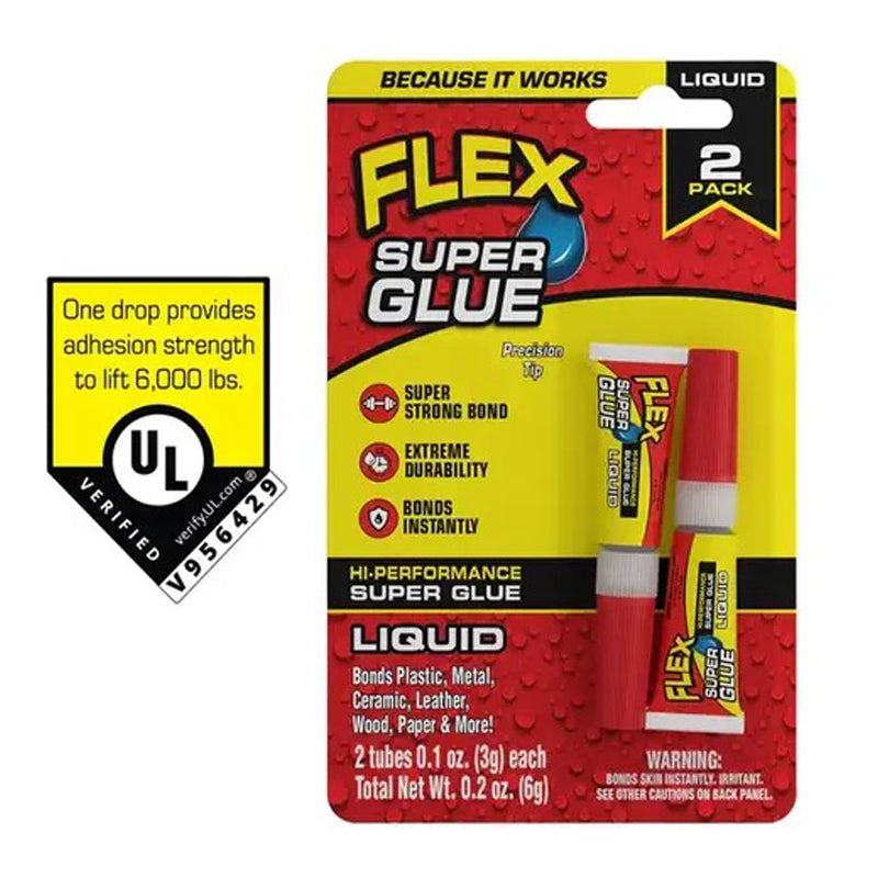 Flex 2Pc Flex Super Glue 3Grams - Red