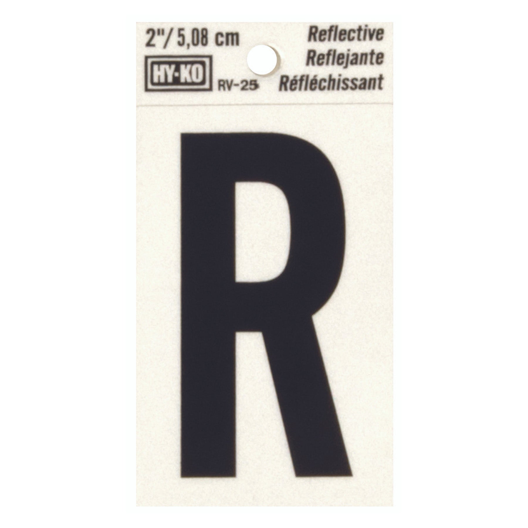 Reflective Black Letter - R