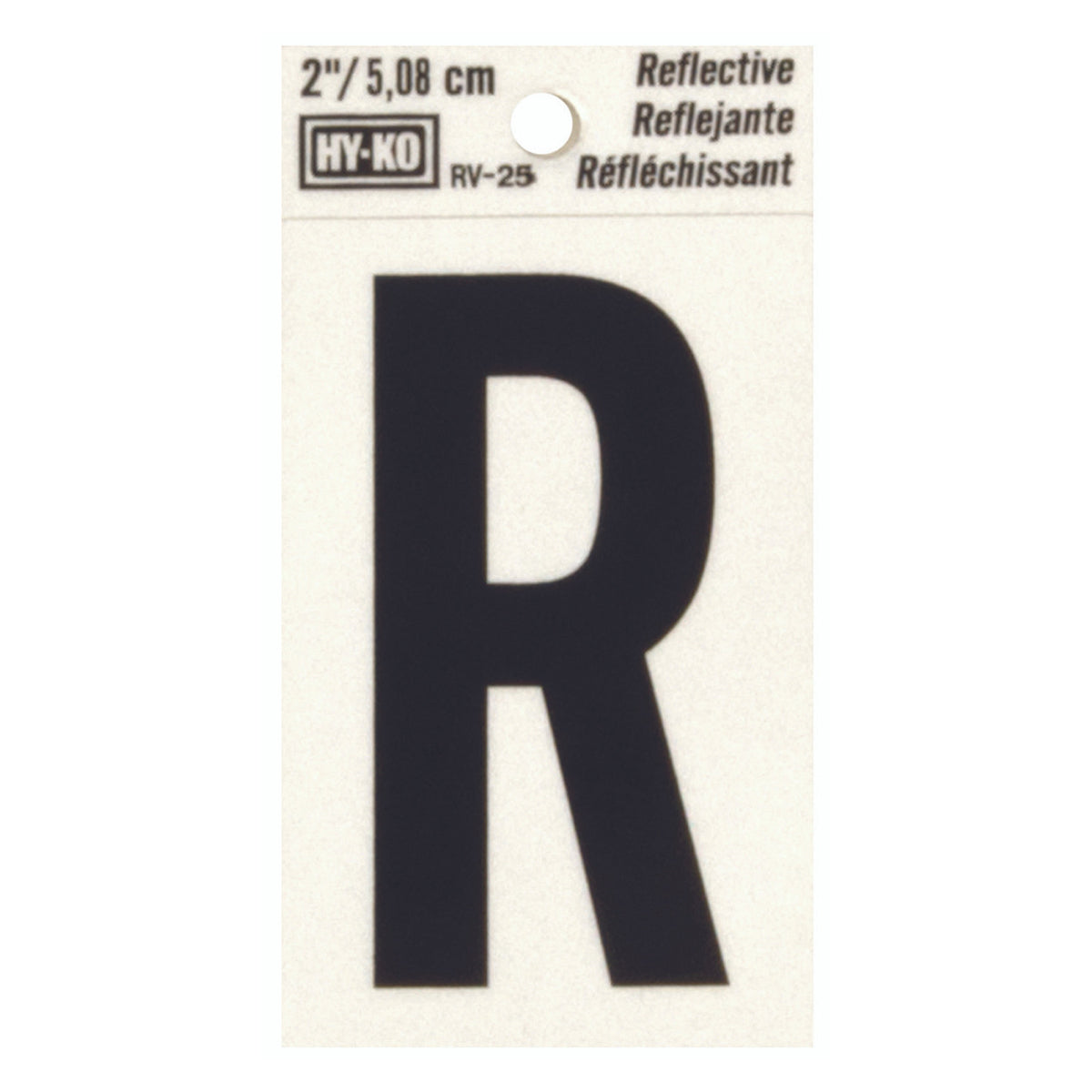 Reflective Black Letter - R