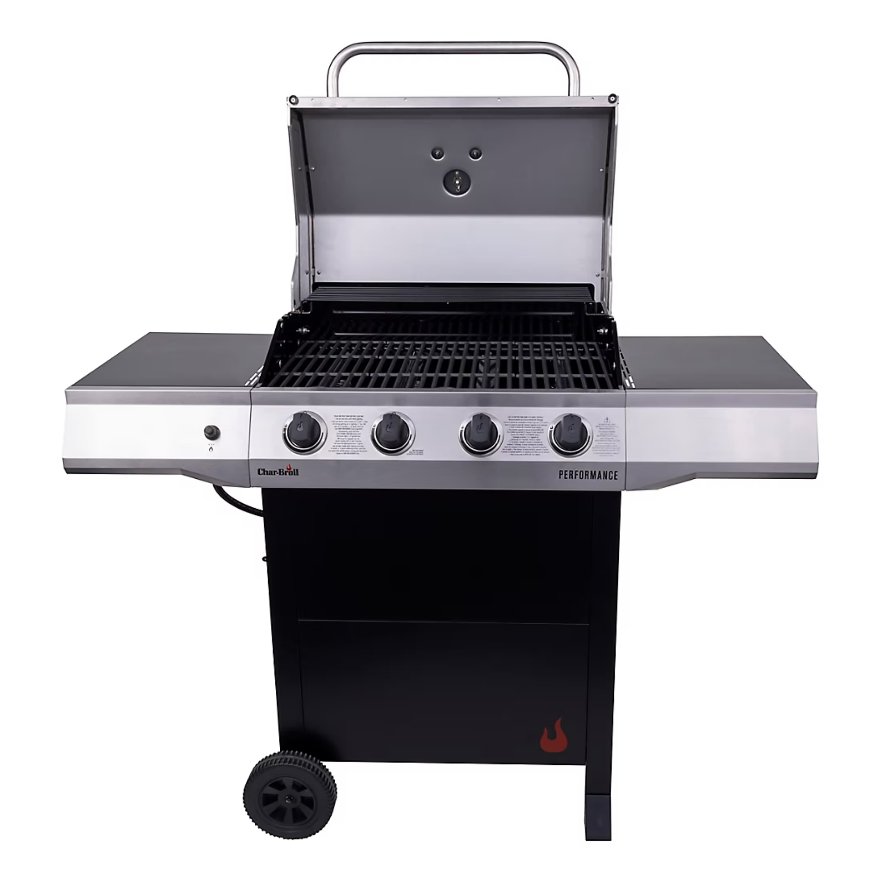 Char-Broil Performance 4-Burner Gas Grill With Wheels Black