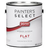 Painter's Select Interior Exterior Flat Paint Gallon Deep Base-White
