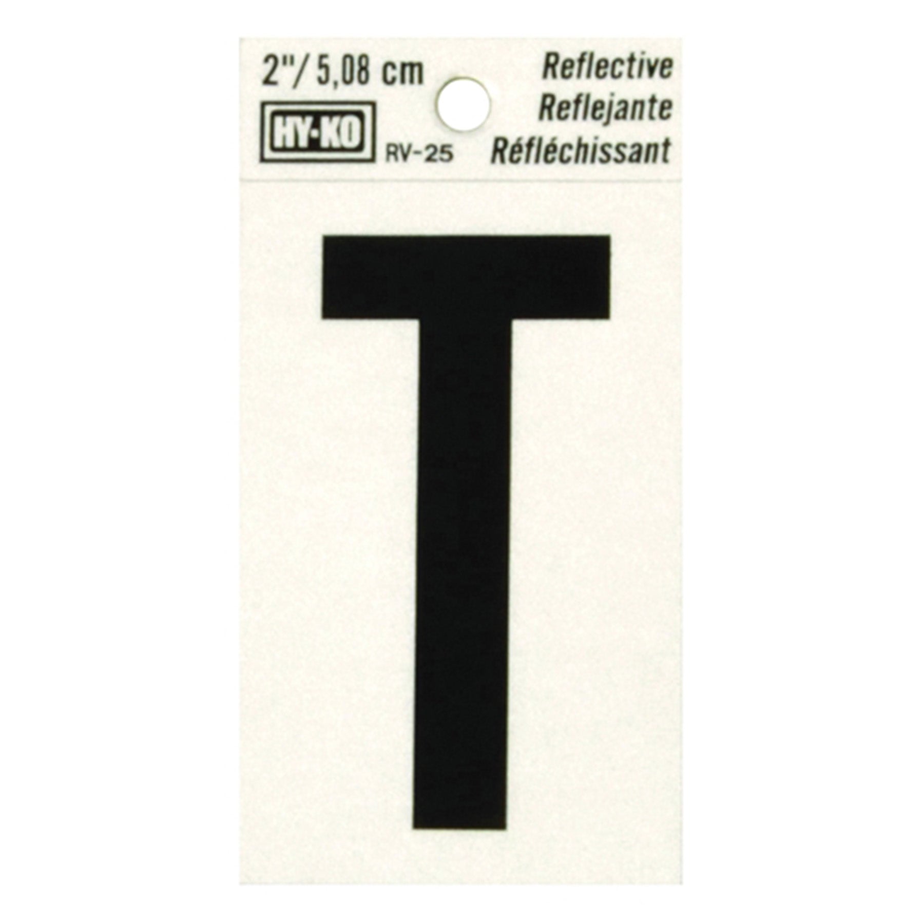 Reflective Black Letter - T