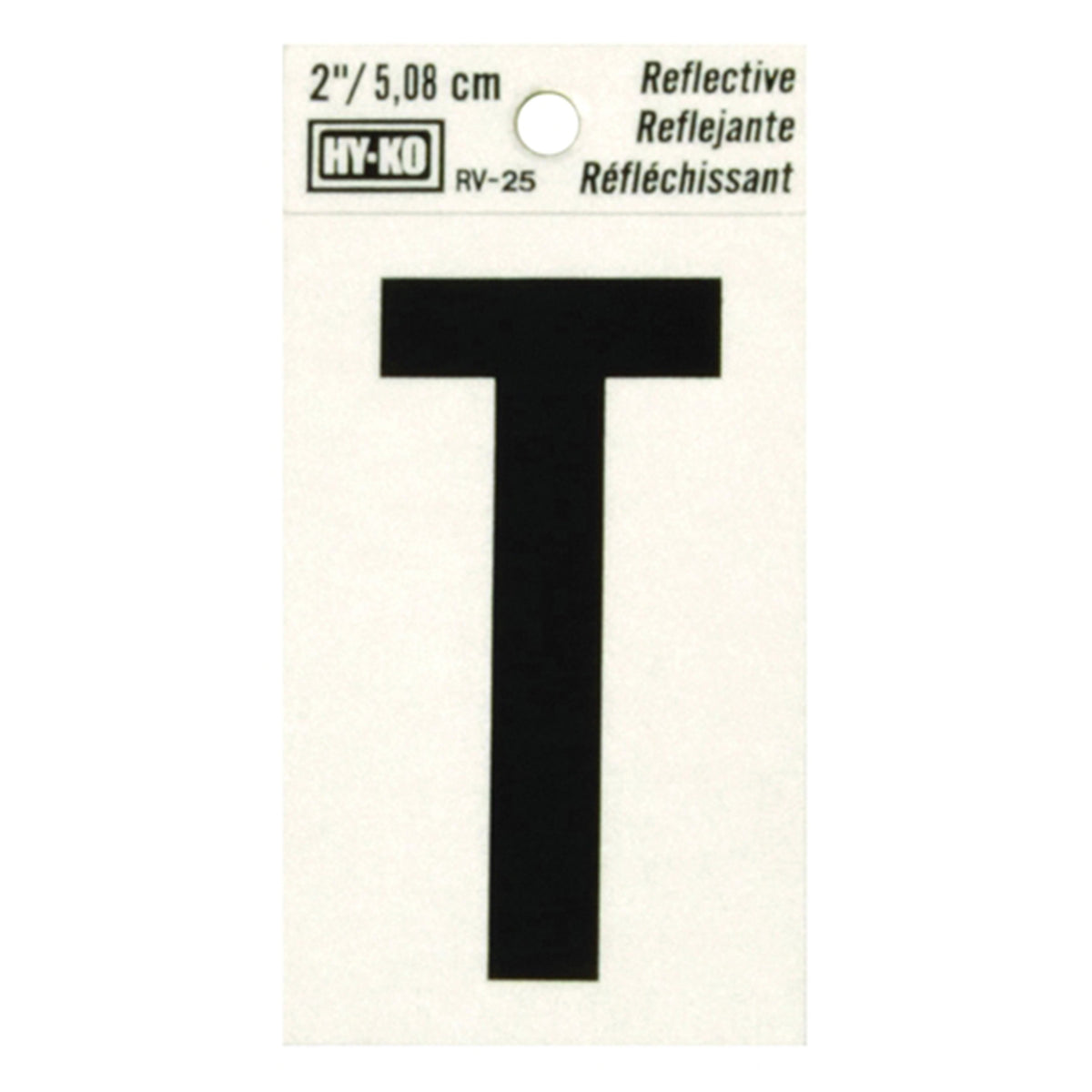 Reflective Black Letter - T