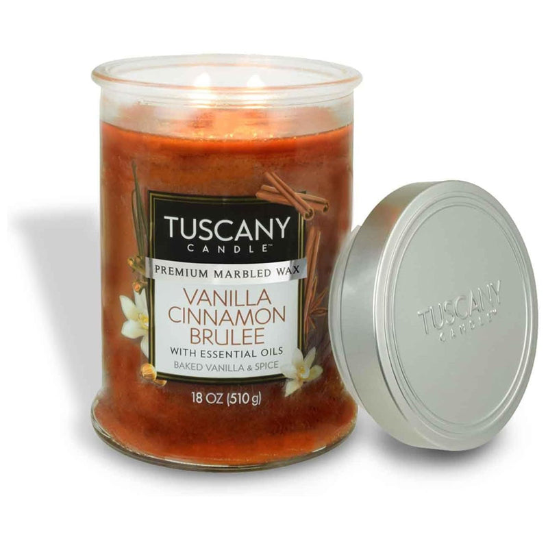 Tuscany Candle Empire Vanilla Cinnamon Brulee 510 Gram -Brown