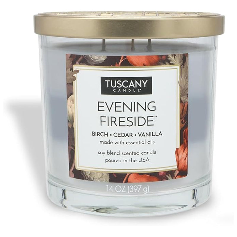 Tuscany Candle Empire Evening Fireside 397 Gram -Blue