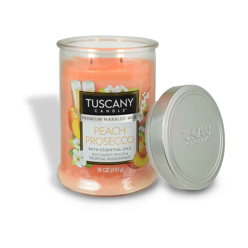Tuscany Candle Empire Peach Prosecco 510 Gram -Pink