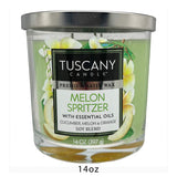 Tuscany Candle Empire Melon Spritzer 397 Gram -Green