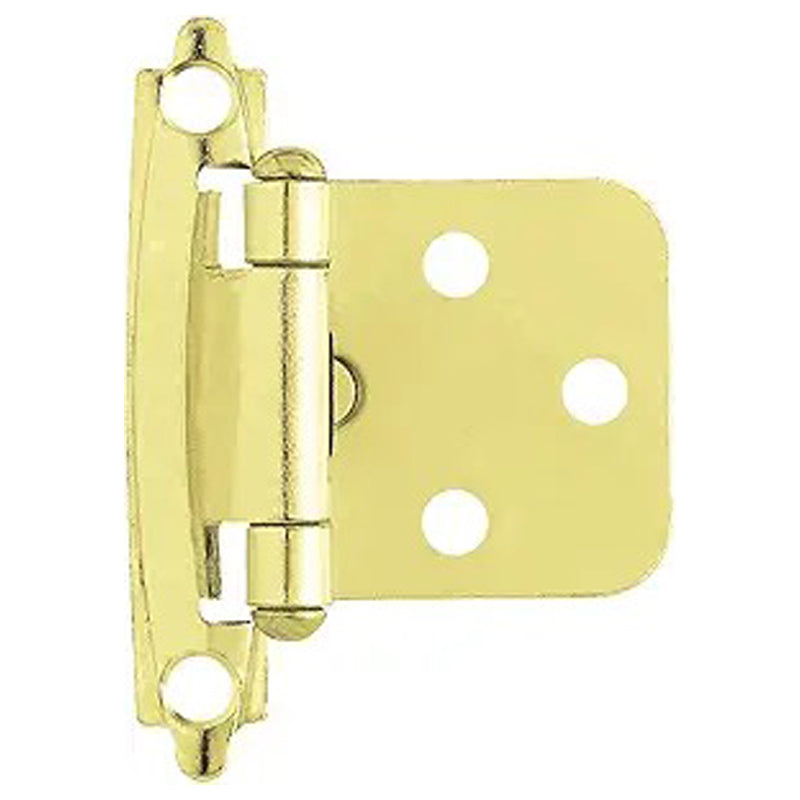 Liberty Hardware Polished Brass Self-Close Hinges, 2 Pack -Gold