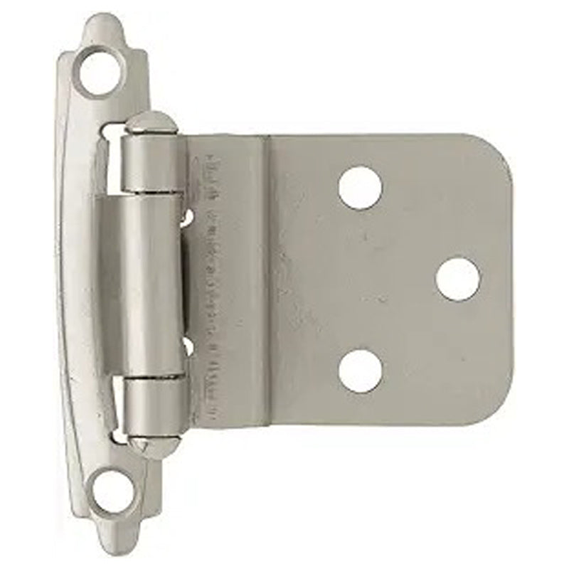 Liberty Hardware 0.375 Inch Nickel Inset Hinges, 2 Pack -Silver