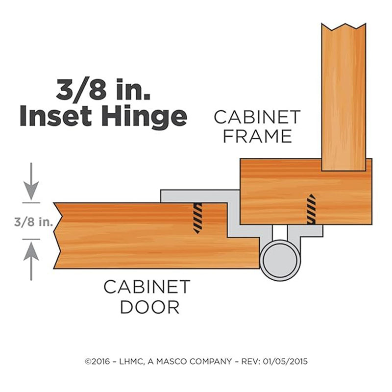 Liberty 3/8" Ab Inset Hinges 2Pk-Bronze