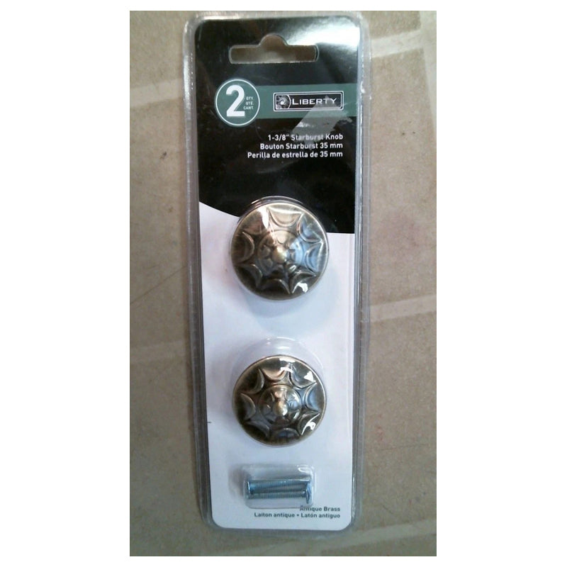 Liberty Hardware 1-1/2" Concave Knobs – 2 Pack-Silver