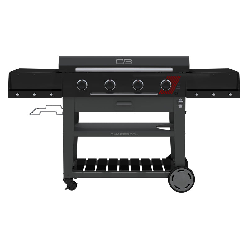 Char-Broil 4 Burner Lp Gas Griddle With Cart 36"-Performance Deluxe - Black