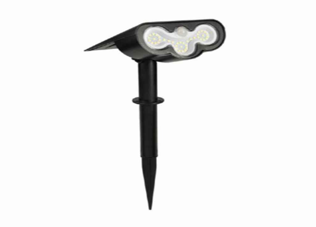 Wall-Mounted Solar Motion Security Light-Black