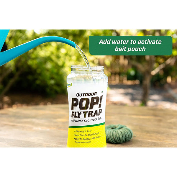 Outdoor pop fly trap